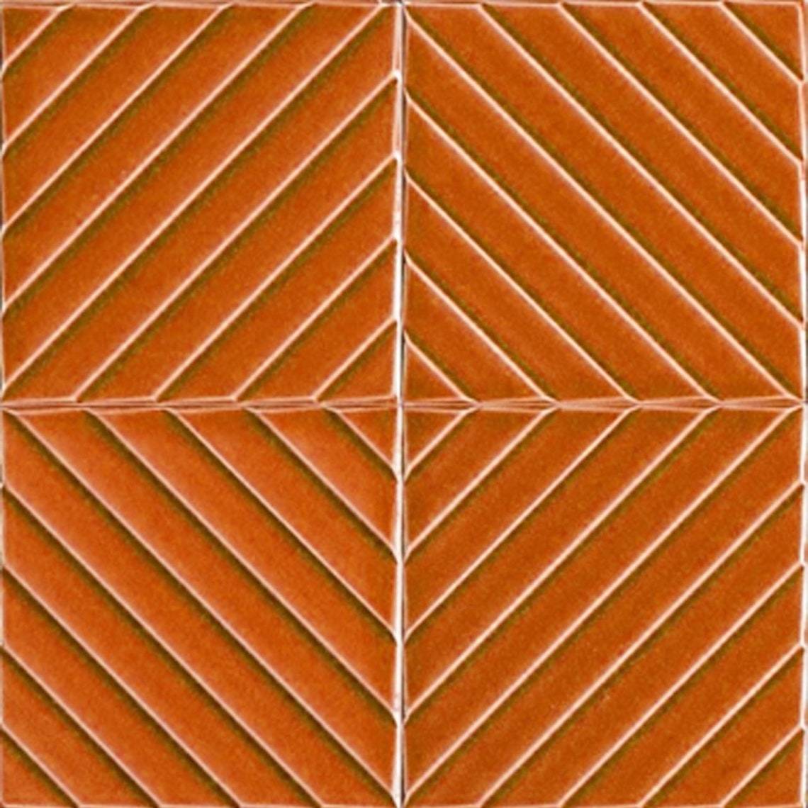 20x20 Cm Linea Caramel Modern Patterned Ceramic Tile, 1 sqm2 (10 sqf ) ,set of 1 m2 ,25 pcs Unique turkish tiles,relief tile,