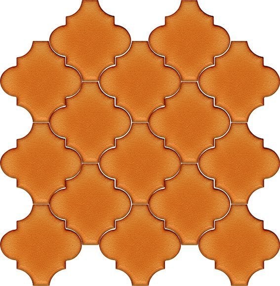 12×12 Ottoman Flat Arabesque Caramel Tile Tile Ceramic, 1 sqm2 (10 sqf ) ,set of 1 m2 ,105 pcs Unique turkish tiles,ceramic mosaic tiles