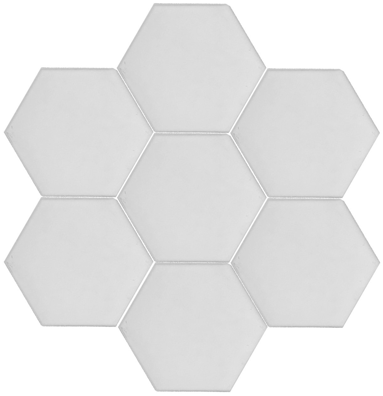 15x17 Cm Plain White Hexagonal Pattern Tile Tile Ceramic ,Ottoman Seljuk tiles,kitchen Tile, 4x pcs Turquoise Ceramic Tile