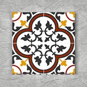 20×20 YÇ-44 Patterned Floor Tile1 sqm2 (10 sqf ) ,set of 1 m2 ,25 pcs Unique turkish tiles,homemade ceramic mosaic tiles,bathroom tile