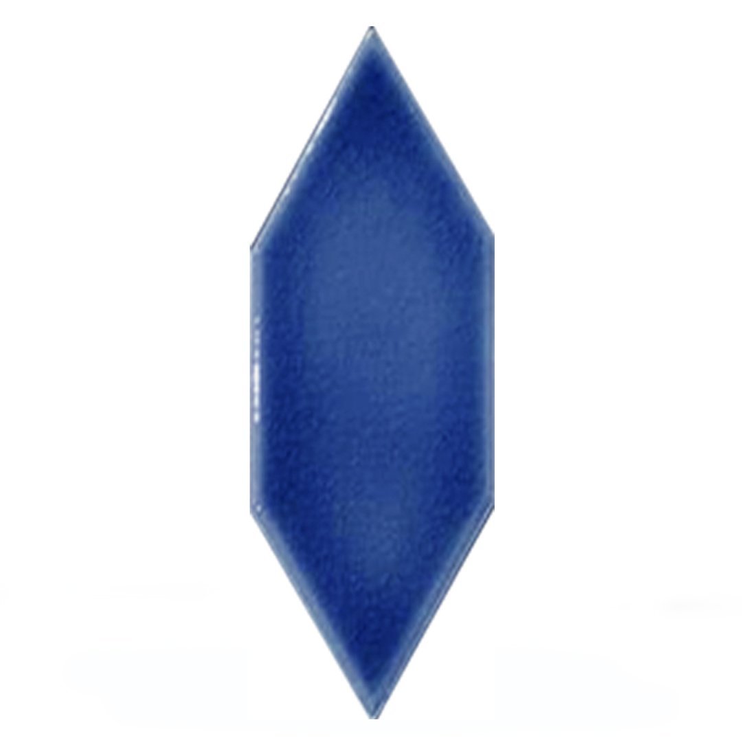 05X15 Cm Plain Leaf Pattern Cobalt Tile Ceramic