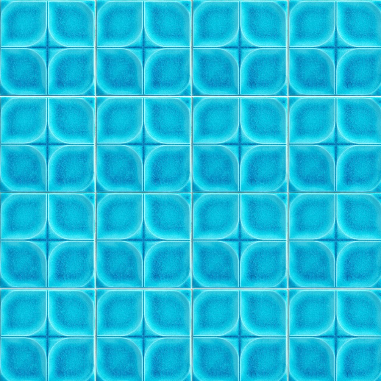 12,5x12,5 cm Defakto Turquoise Model Ceramic Tile, 1 sqm2 (10 sqf ) ,set of 1 m2 ,64 pcs Unique turkish tiles,relief tile,ceramic tiles,