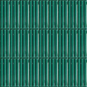 7×21 Cm Bamboo Green Patterned Ceramic Tile