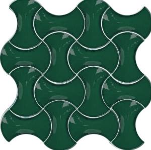 12x20 cm Bone Green Shaped Ceramic Tile, 1 sqm2 (10 sqf ) ,set of 1 m2 ,58 pcs Unique turkish tiles,ceramic tile,bathroom & kitchen tile