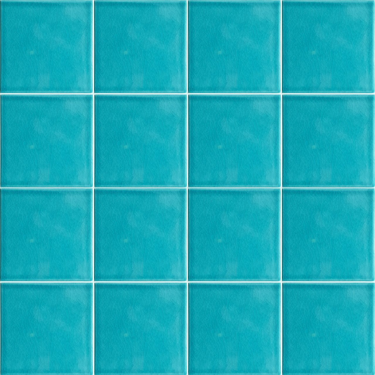 12.5×12.5 Cm Flat Turquoise Ceramic Tile