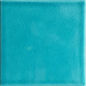 12.5×12.5 Cm Flat Turquoise Ceramic Tile