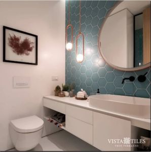 Bathroom Designs Our hexagon model , Plain Hexagonal Pattern Tile Ceramic ,Bathroom Tiles, Kitchen Tile,10x10 gradient product,