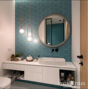 Bathroom Designs Our hexagon model , Plain Hexagonal Pattern Tile Ceramic ,Bathroom Tiles, Kitchen Tile,10x10 gradient product,